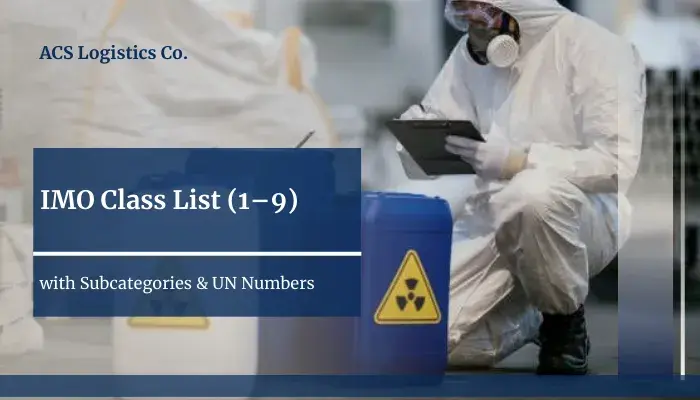 IMO Class List